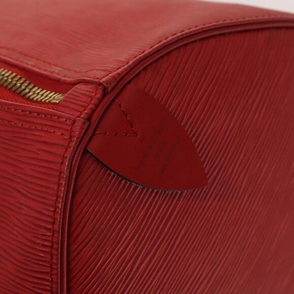 LOUIS VUITTON Epi Keepall 55 Boston Bag Red M42957 LV Auth 132721 - Picture 11 of 16